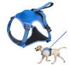 Dog harness and retractable leash all-in-one.